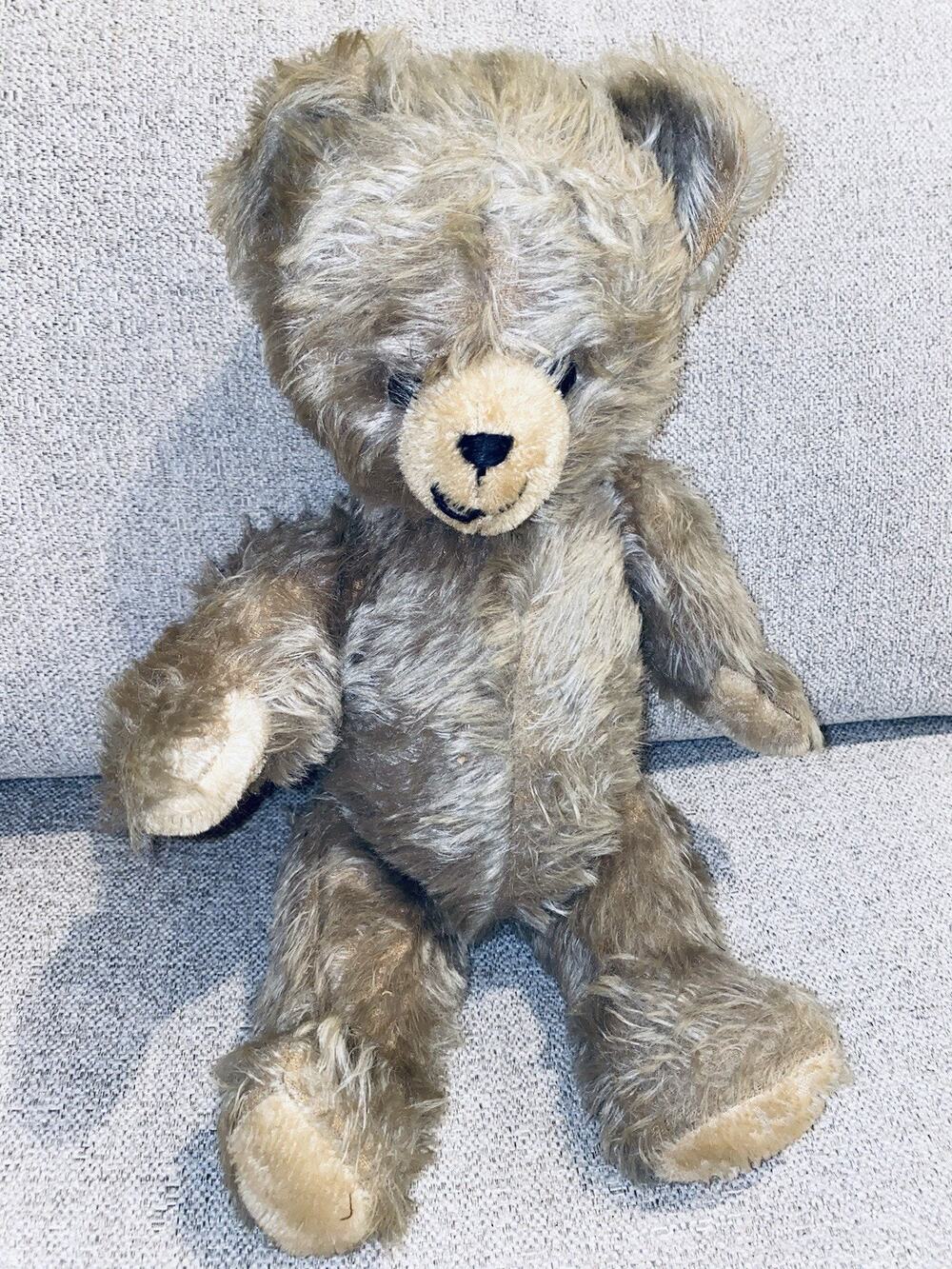 16” STEIFF Jointed Teddy Bear Stuffed Animal Plush Made In Germany Vintage Old